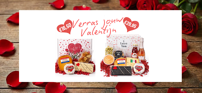 Ontdek onze heerlijke Valentijnspakketten Ontdek onze heerlijke Valentijnspakketten