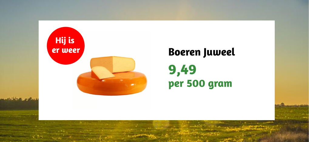 De boeren juweel is terug van weggeweest!